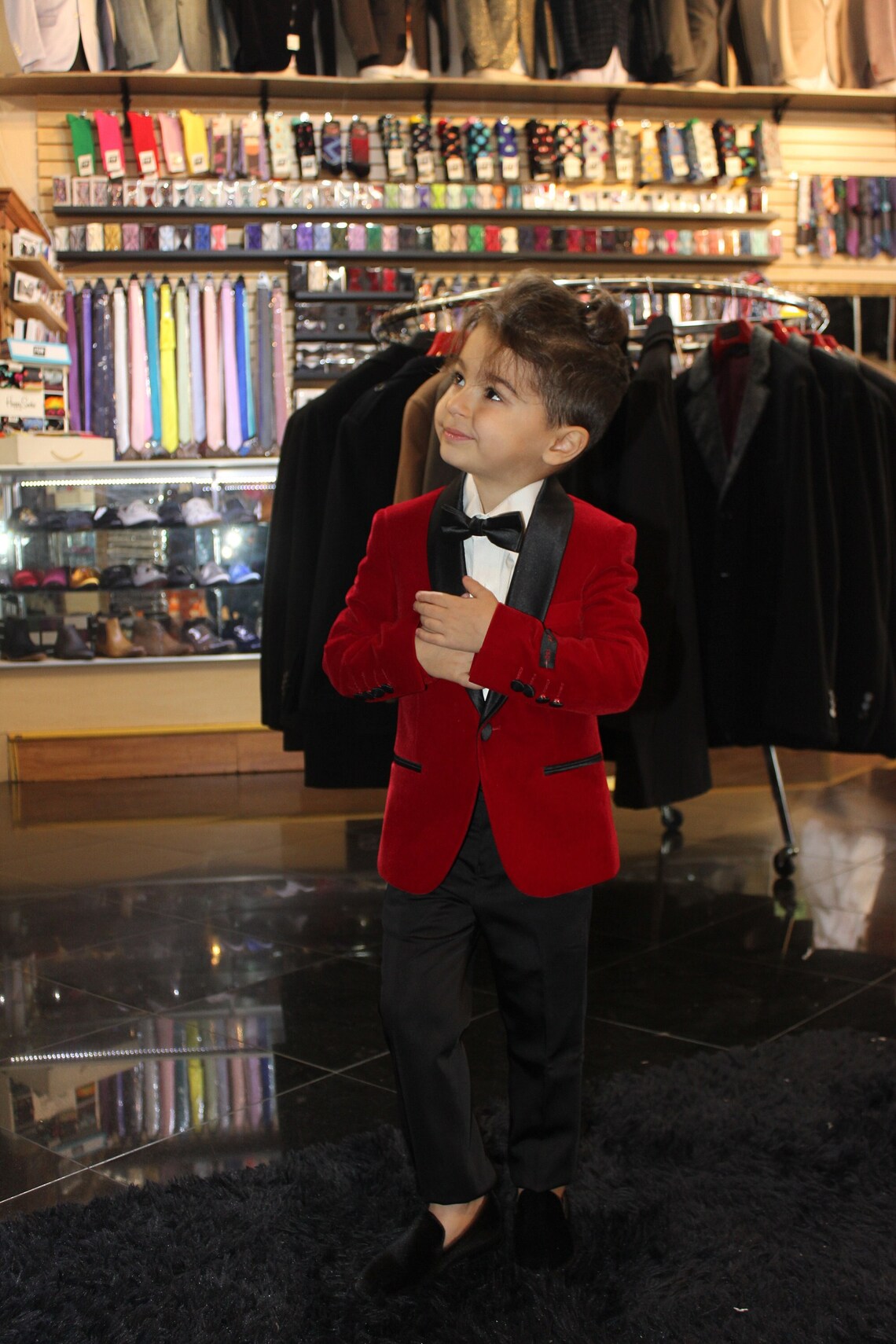 Boy's Suit Set Suit Tuxedo Vest Bowtie Set Kid's - Temu